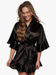 Ruffle Midnight Black